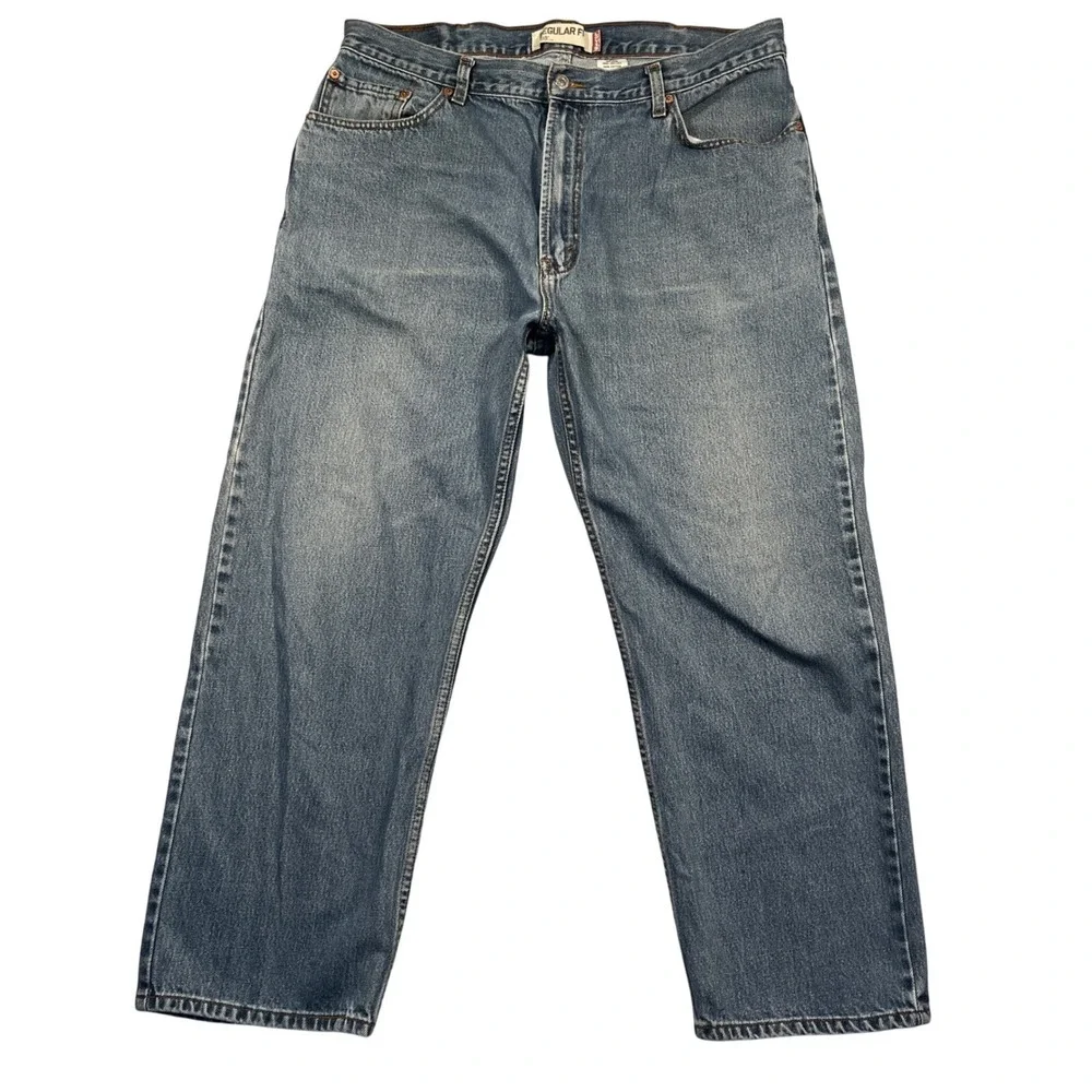 Vintage Y2K Levi's 505 Regular Fit Jeans‎ 100% Cotton Denim 42x30 Fits Like 40